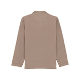 Status Quo Boys Solid Henley Neck Full Sleeves Regular Fit T-Shirt With Chest Brand Logo